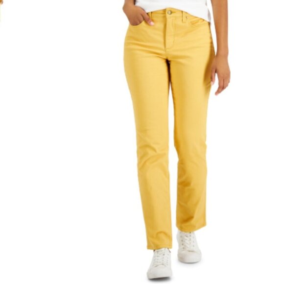 Charter Club Pants - Charter Club Lexington Straight Pant Honey Glaze 10P